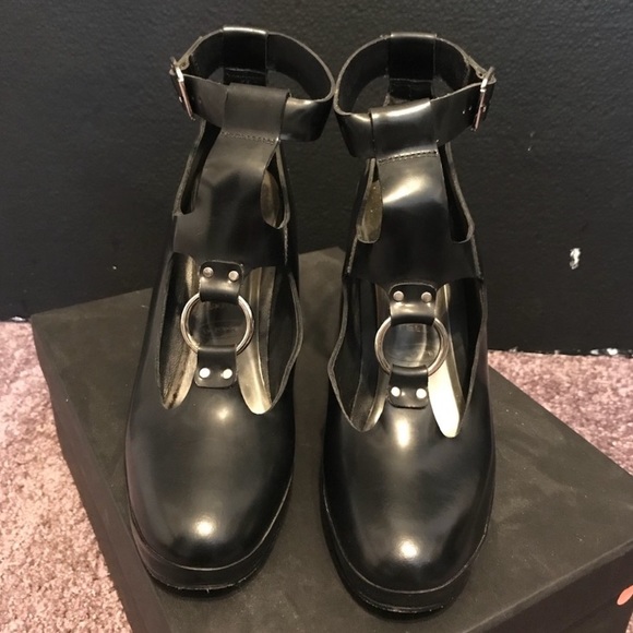 Rachel Comey black buckle platform heel - Picture 2 of 3